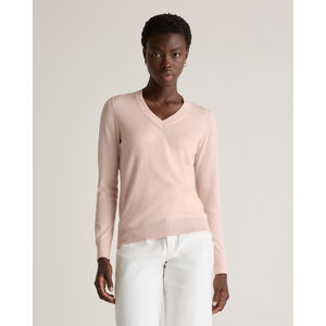 Lightweight Cotton Cashmere V-Neck Sweater
